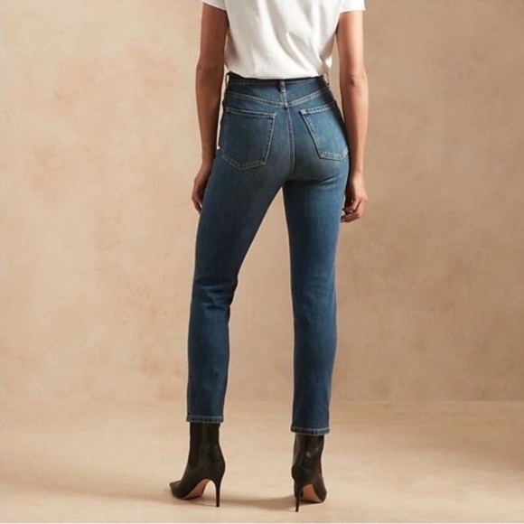 Banana Republic Ariane High Rise Slim Jeans in Dark Wash Size 28 - Picture 9 of 10